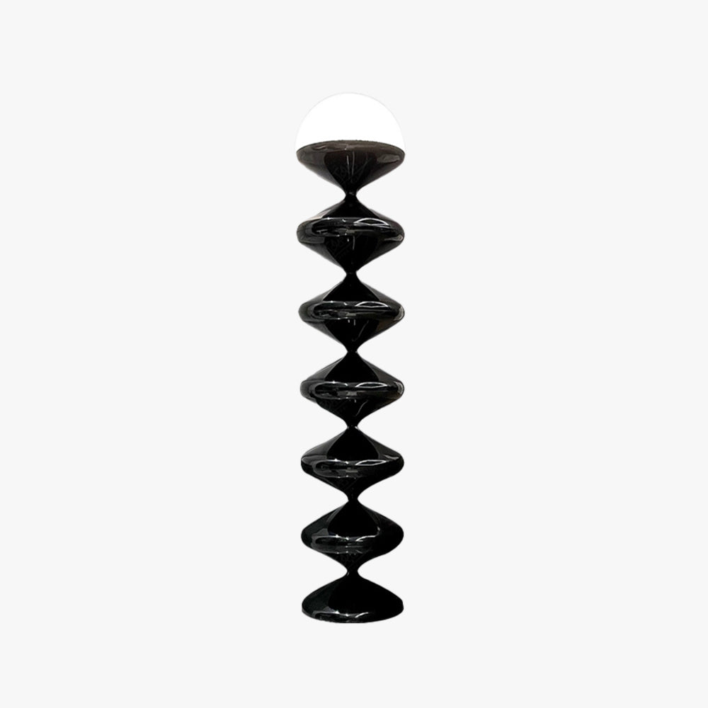 Salgado Bauhaus Gourd Floor Lamp, Black/White - Lumpaz