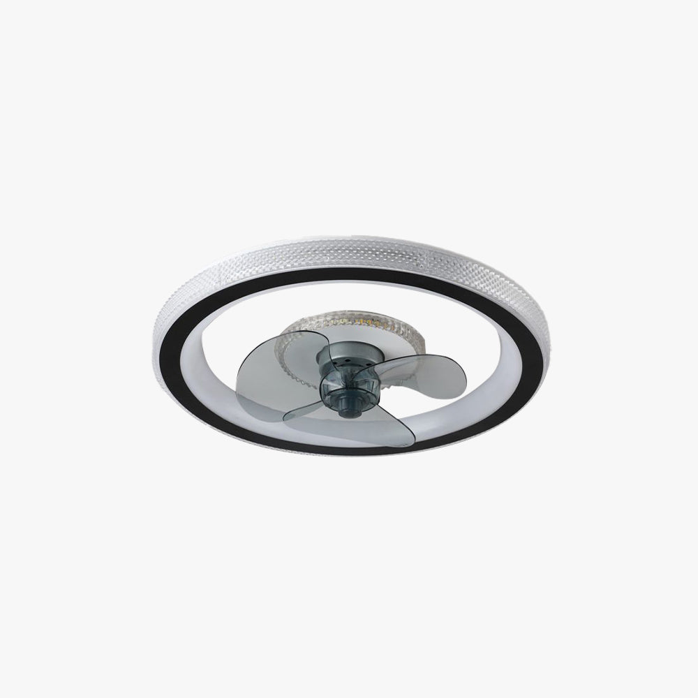 Kirsten 3-Blade Ceiling Fan with Light, 19.5" - Lumpaz