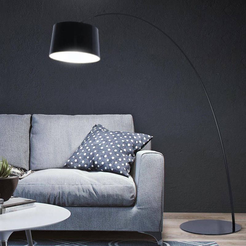 Eryn Modern Floor Lamp Metal/ Black/White/Red/Blue Bedroom - Lumpaz