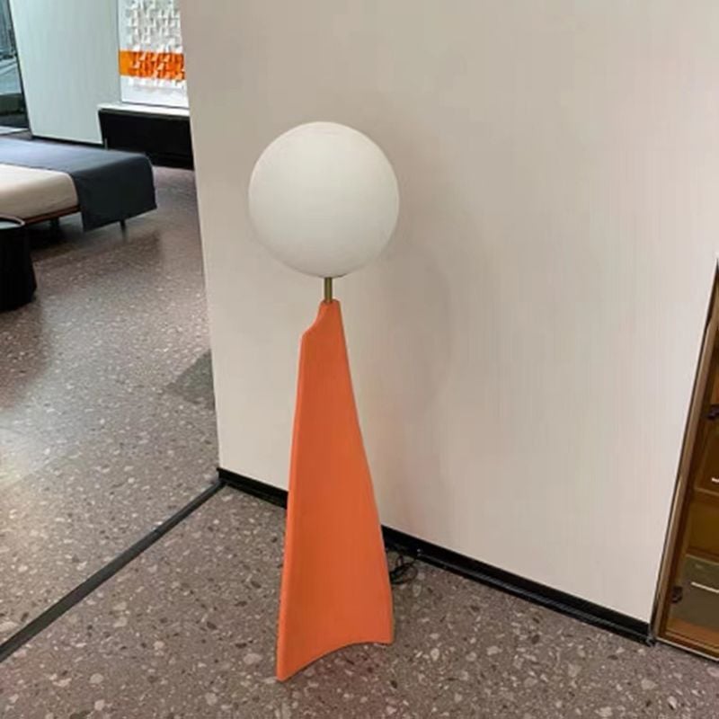 Carins Nordic Globe Floor Lamp, Metal&Glass, Living room - Lumpaz