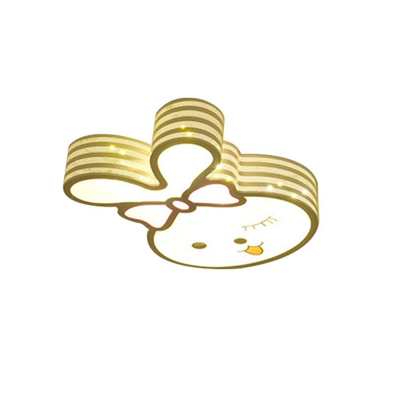 Freja Modern Rainbow/Rabbit Acrylic Flush Mount Ceiling Light - Lumpaz