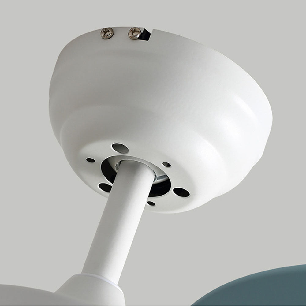 Morandi 5-Blade Ceiling Fan Round Light, Metal, DIA35.43‘’ - Lumpaz