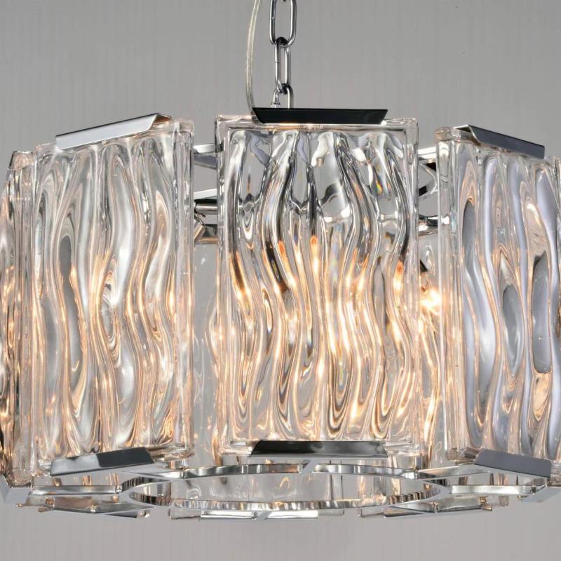 Marilyn Modern Crystal Chandelier, Clear/Champagne - Lumpaz