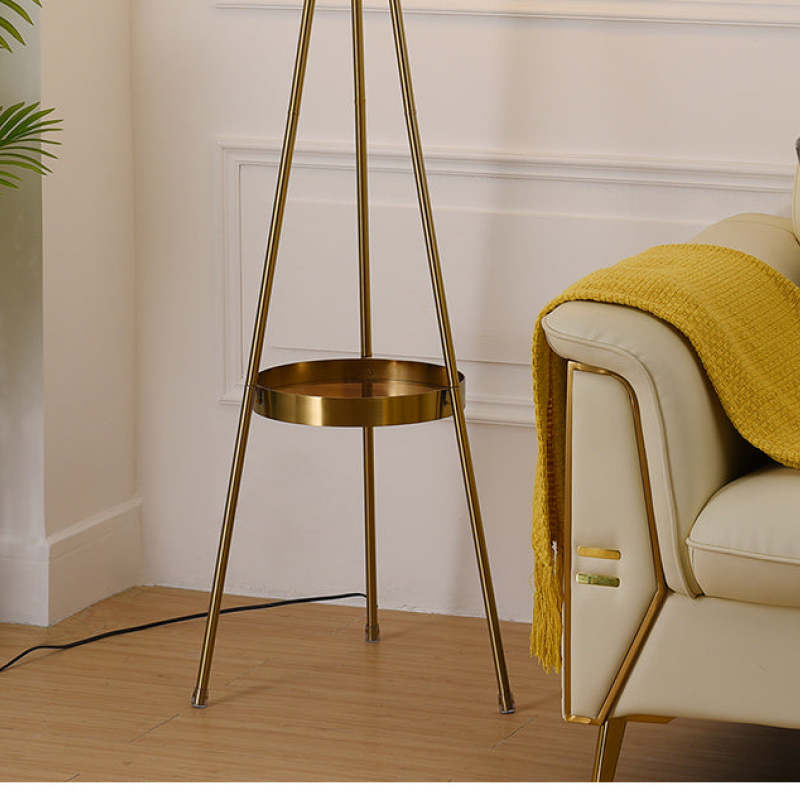 Kady Modern Starry Globe Glass Floor Lamp, Gold - Lumpaz