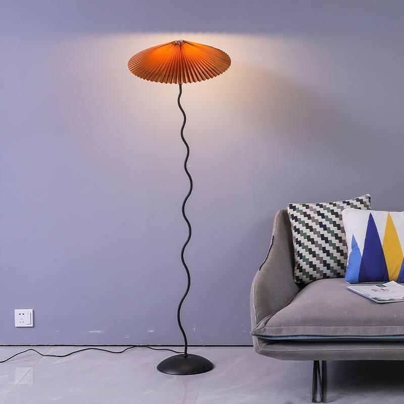 Renée Modern LED Mushroom Floor Lamp Metal Bedroom/Living Room - Lumpaz