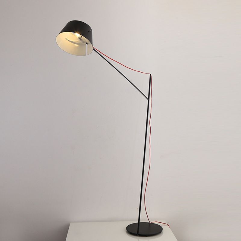 Salgado Modern Arc Linear Metal Floor Lamp, Black - Lumpaz