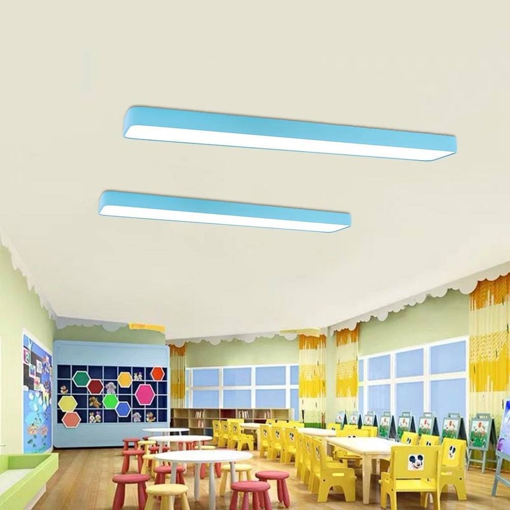 Edge Modern Linear Colorful Ceiling Light, Children Bedroom - Lumpaz