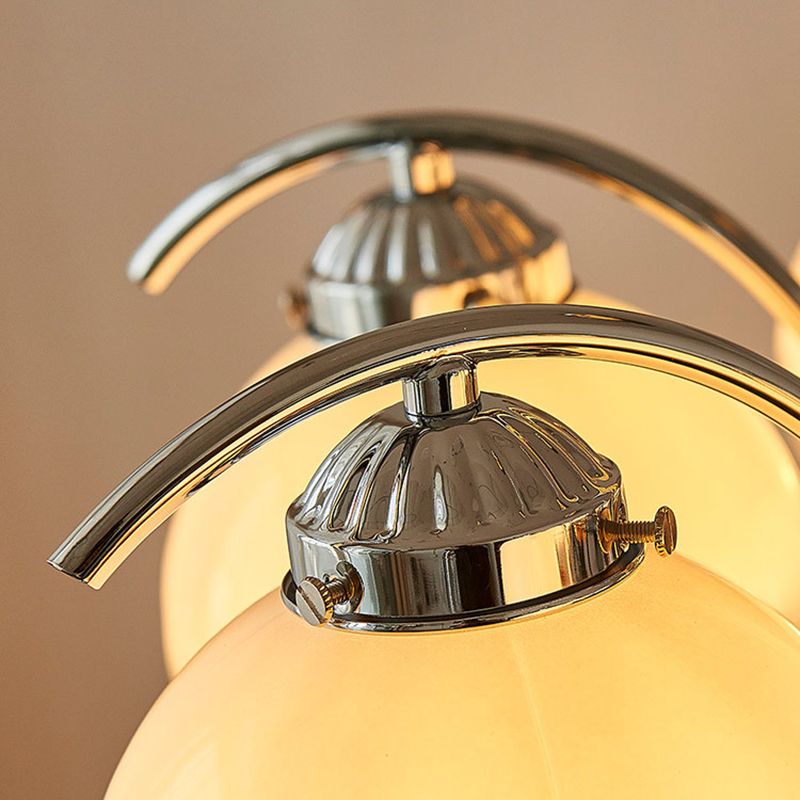 Hailie Pendant Light Gradient Flower Modern, Glass, White, Bedroom - Lumpaz