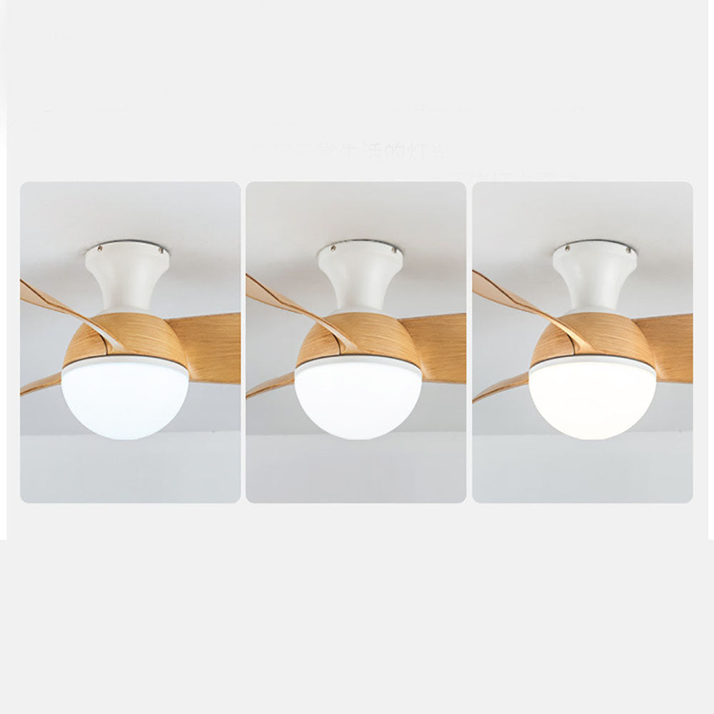 Morandi 3-Blade Basic Ceiling Fan with Light, 3 Color, 30'' - Lumpaz