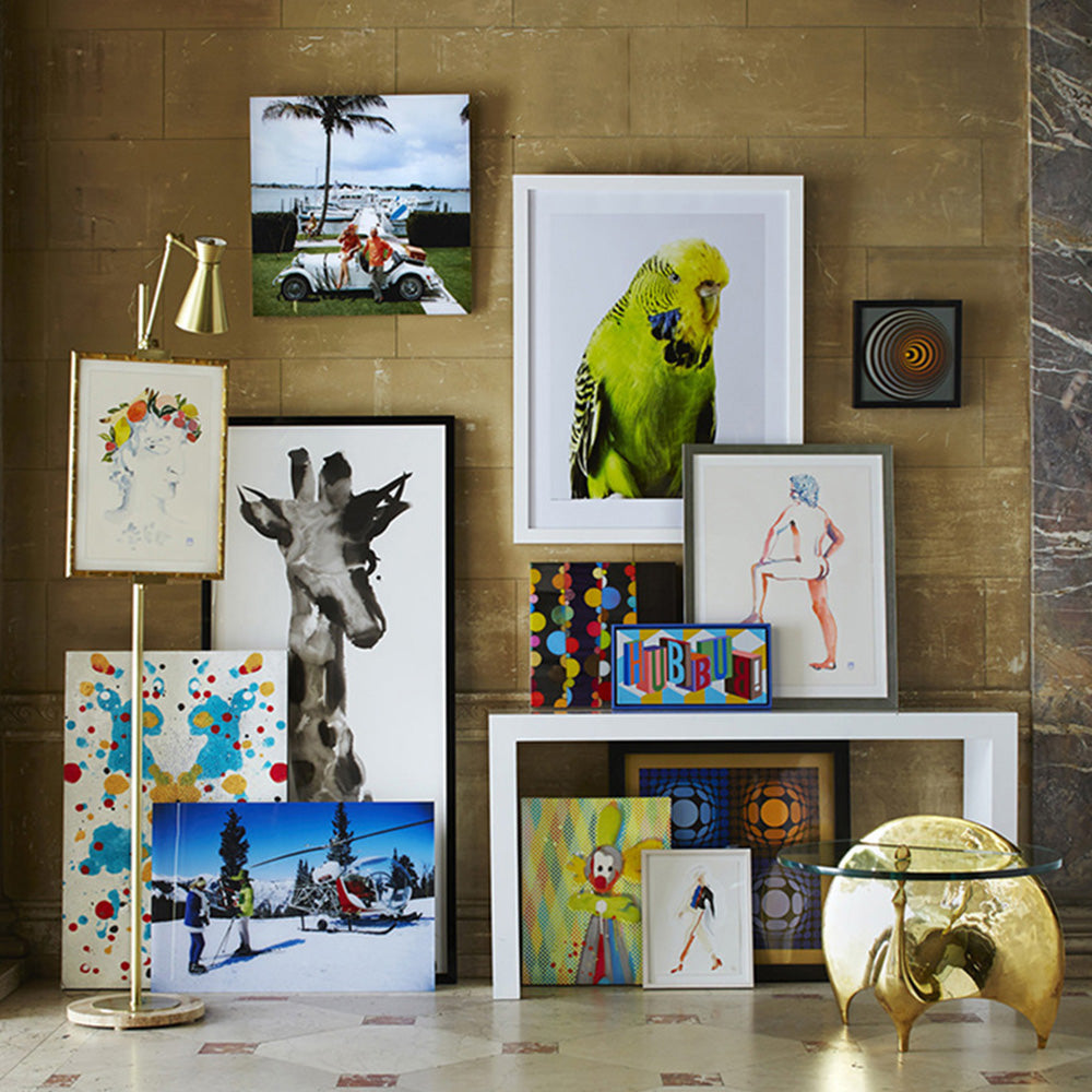 Carins Modern Art-deco Metal Easel Adjustable Floor Lamp, Brass - Lumpaz