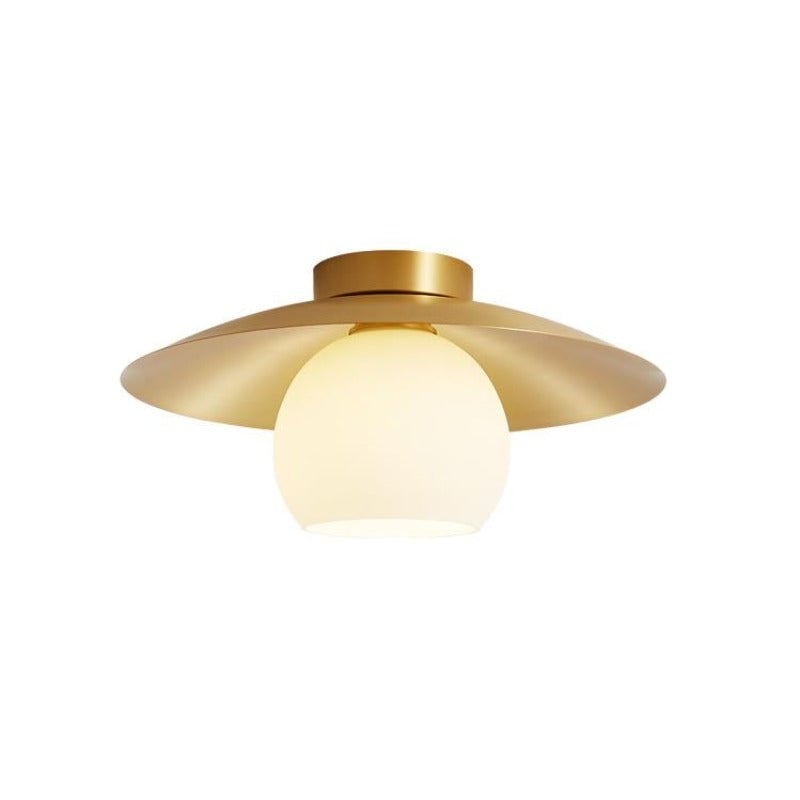 Carins Nordic Retro LED Ceiling Light Metal Glass Corridor Balcony - Lumpaz