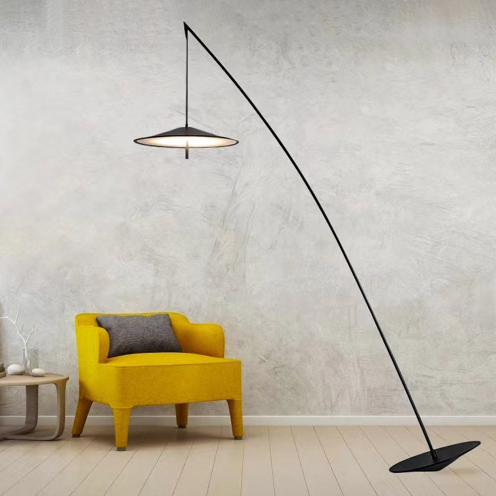 Salgado Frisbee Fishing Rod Floor Lamp, Living Room - Lumpaz
