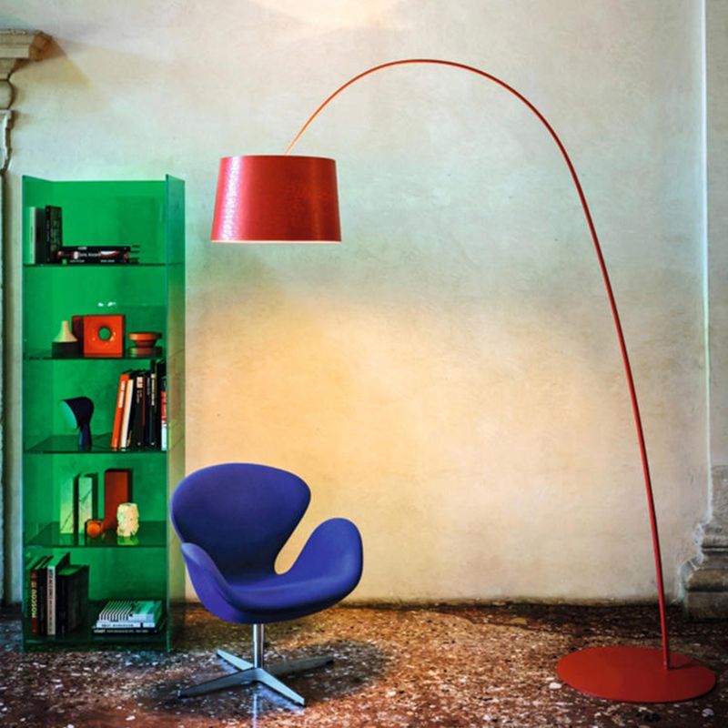 Eryn Modern Floor Lamp Metal/ Black/White/Red/Blue Bedroom - Lumpaz