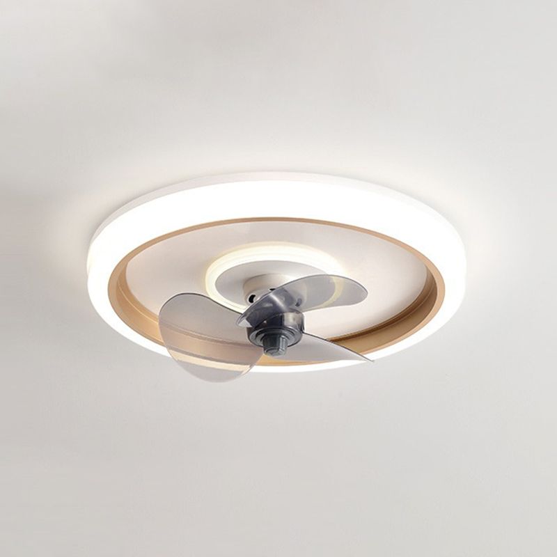 Edge 2-Light Ring Ceiling Fan with Light, 4 Color, DIA 20" - Lumpaz