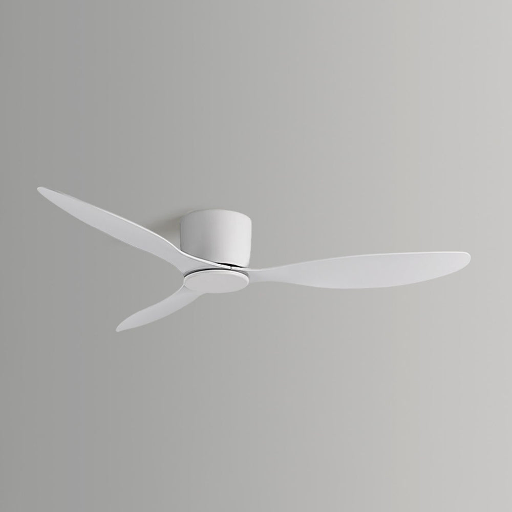 Walters 3-Blade DC Ceiling Fan, White & Black, Low Profile, 51'' - Lumpaz