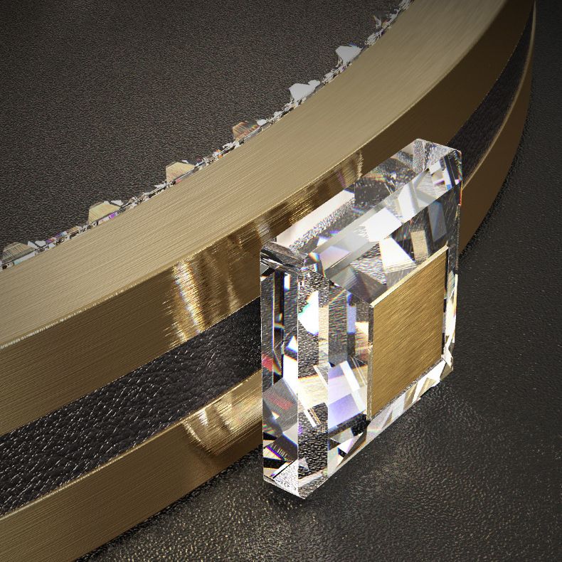 Kirsten 4-Rings 5-Blade Ceiling Fan with Light, 31"/40.5" - Lumpaz