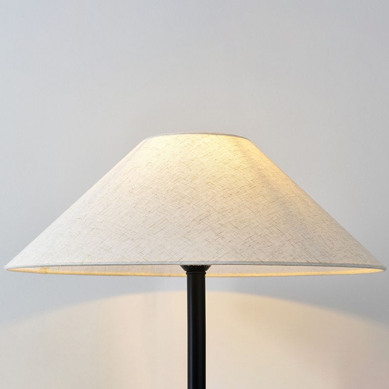 Salgado Retro Cone Ceramic Fabric Floor Lamp - Lumpaz