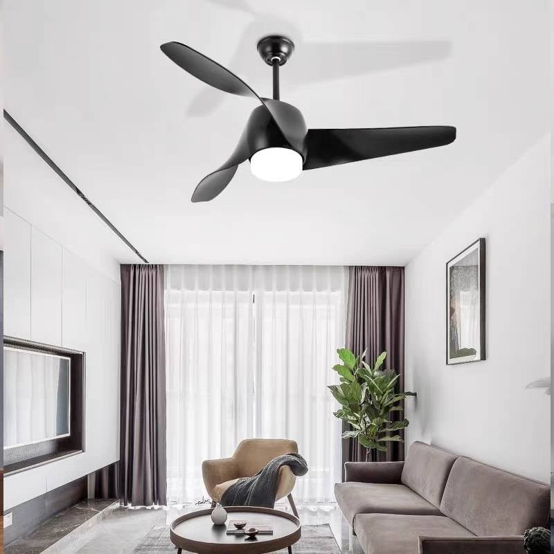 Garner 3-Blade Basic Ceiling Fan with Light, 4 Colors, DIA 52'' - Lumpaz