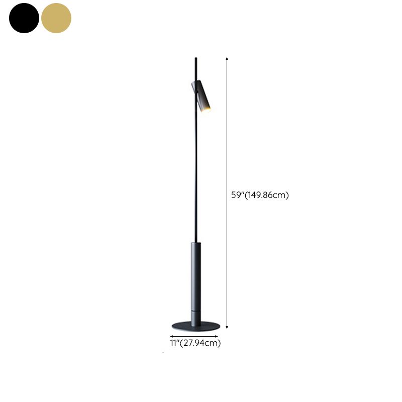 Freja Modern Linear double head Metal Silica Gel Floor Lamp - Lumpaz