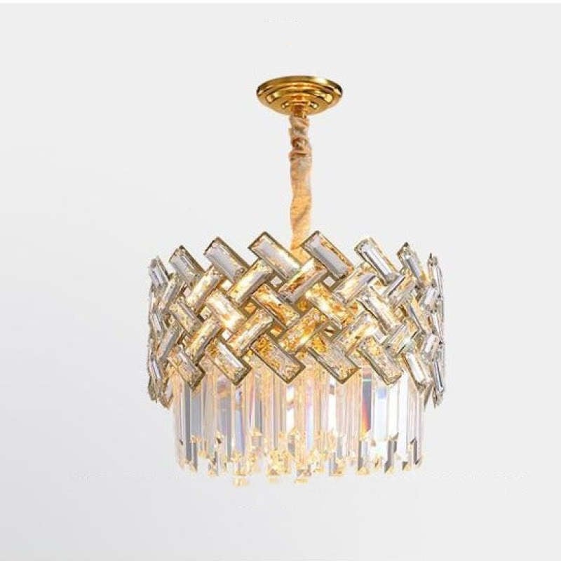 Marilyn Luxury Gold Chandelier, Crystal & Metal - Lumpaz