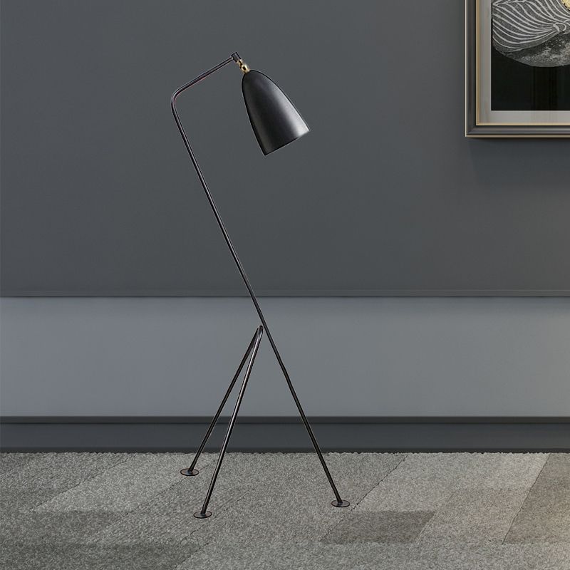 Morandi Modern Metal Cup Black Floor Lamp, Multi Colors - Lumpaz