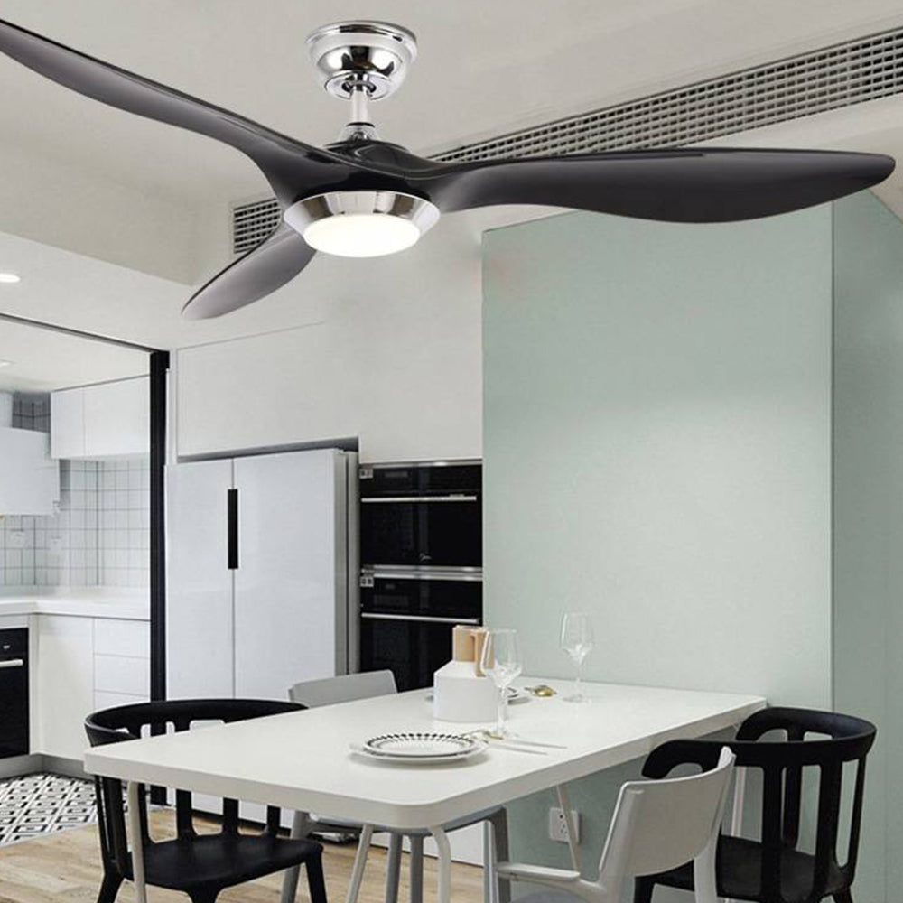Garner 3-Blade Black & Yellow Ceiling Fan with Light, DIA 52'' - Lumpaz