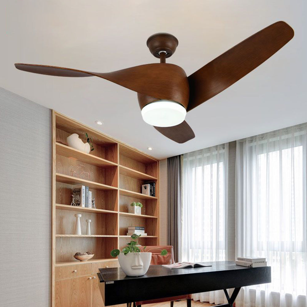 Garner 3-Blade Basic Ceiling Fan with Light, 4 Colors, DIA 52'' - Lumpaz