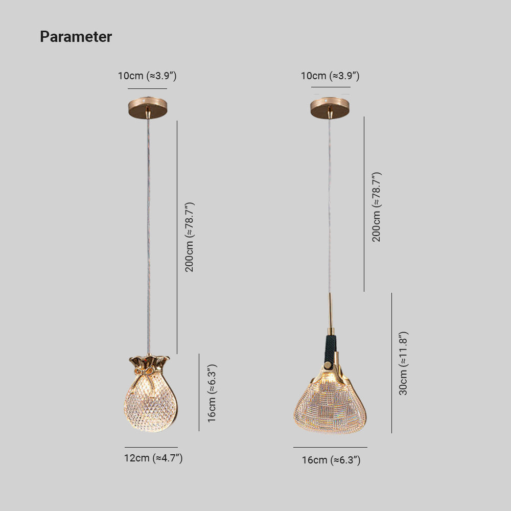 Hailie Postmodern Elegant Gold/Black Bedroom Pendant Light - Lumpaz