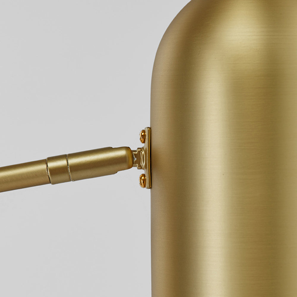 Freja Antique Vintage Lever Metal Fishing Rod Floor Lamp, Brass - Lumpaz