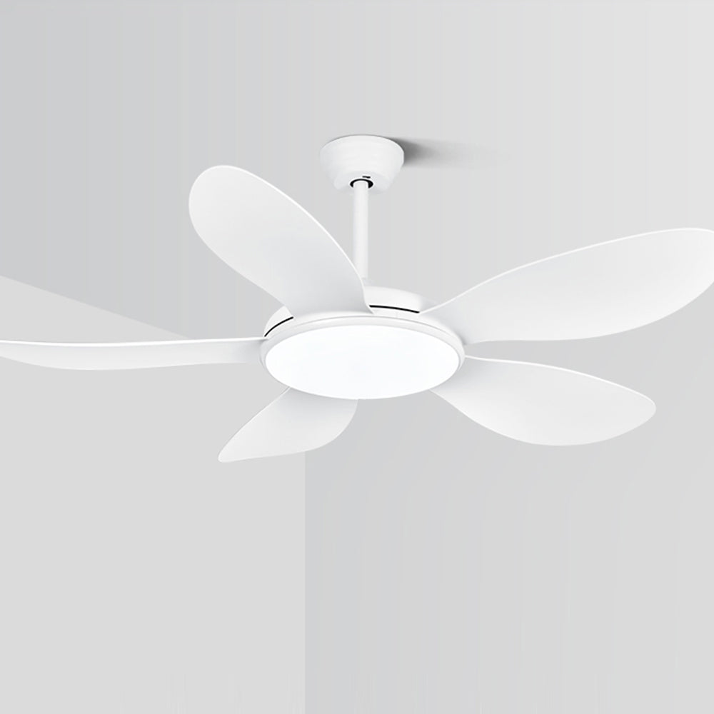 Ozawa 5-Blade Modern Wood DC Ceiling Fan with Light, 47.2''/51.2'' - Lumpaz