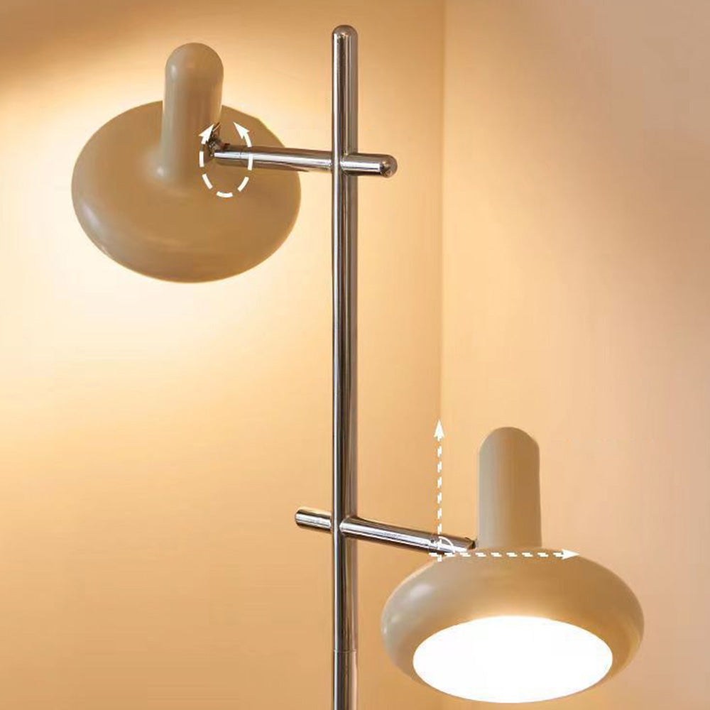 Carins Modern Nordic Minimalist Metal Rotable Floor Lamp, White - Lumpaz