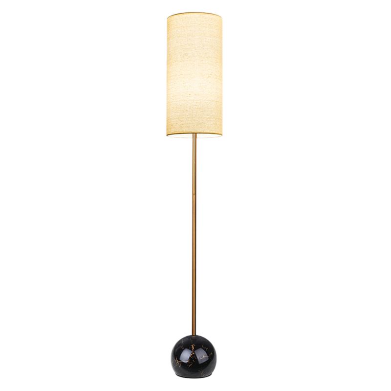 Eryn Modern Cylinder Shape Metal Fabric Floor Lamp - Lumpaz