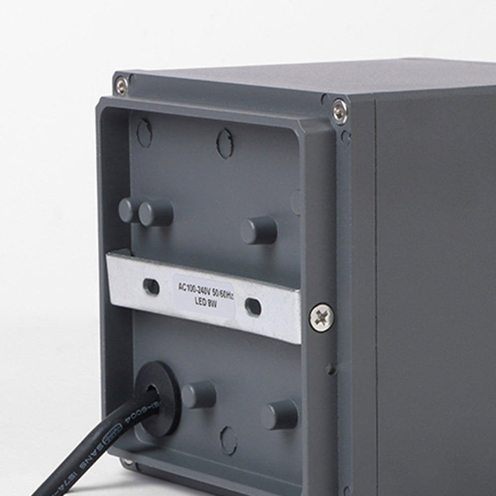 Orr Modern Black Cube Flush Mount Ceiling Light, Metal/Glass - Lumpaz