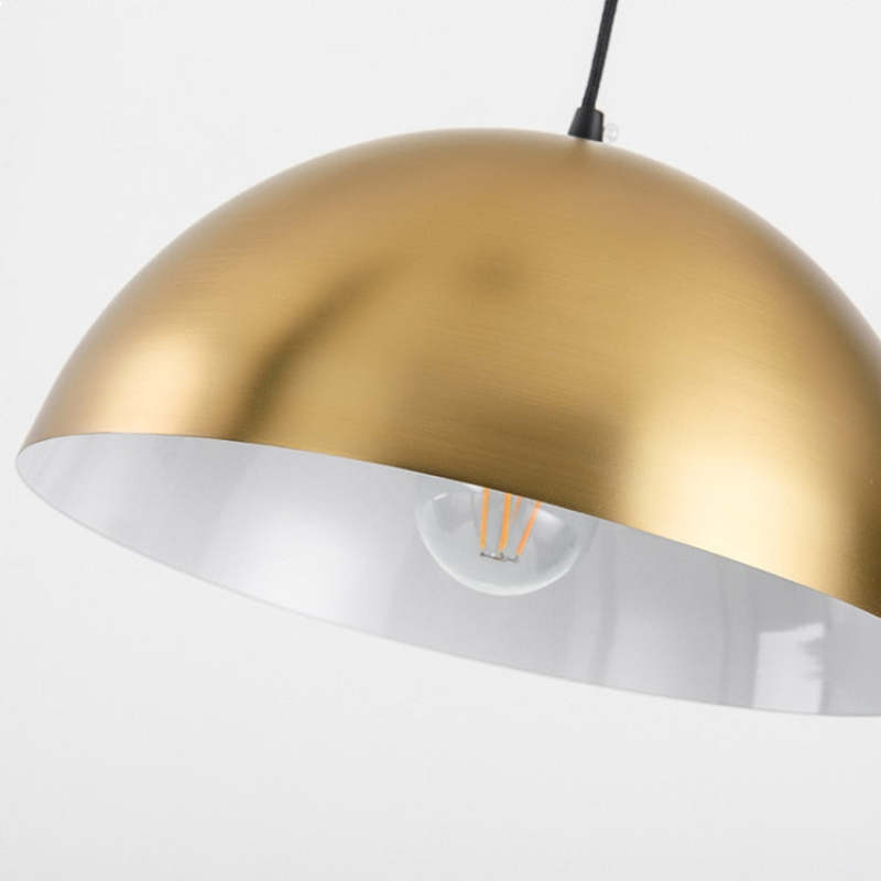 Carins Modern Metal Floor Lamp, Gold, Living Room - Lumpaz