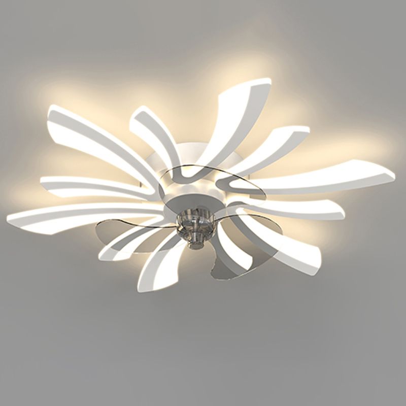 Hana Ceiling Fan with Light, 3 Color, L 26"/27"/31" - Lumpaz