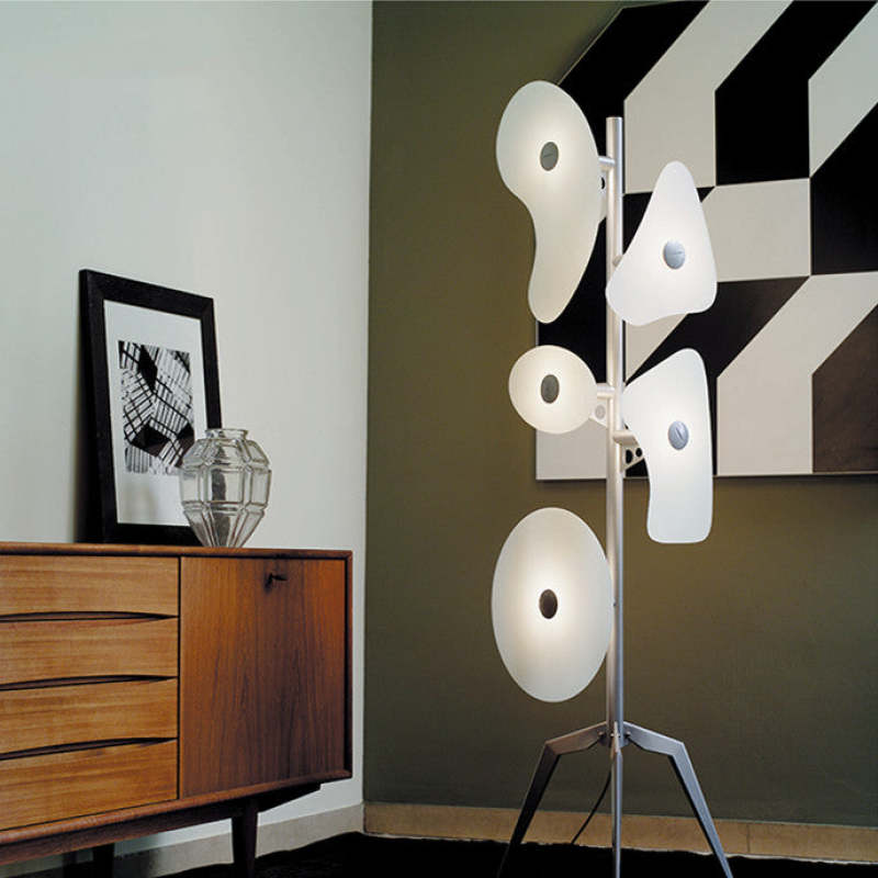 Morandi Floor Lamp Modern, ABS/Metal, Colorful, Living Room - Lumpaz