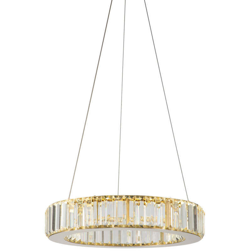 Marilyn Elegant Round Crystal Chandelier, Clear - Lumpaz