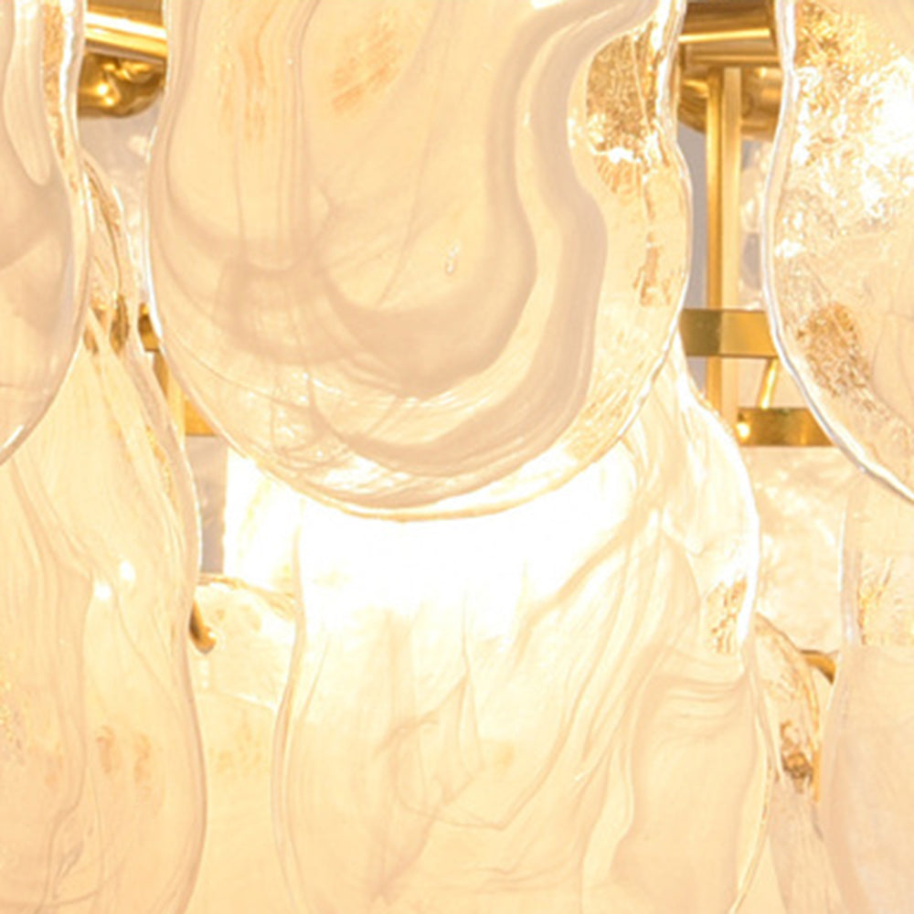 Kirsten Elegant Pearl/Glass/Metal Chandelier, White - Lumpaz