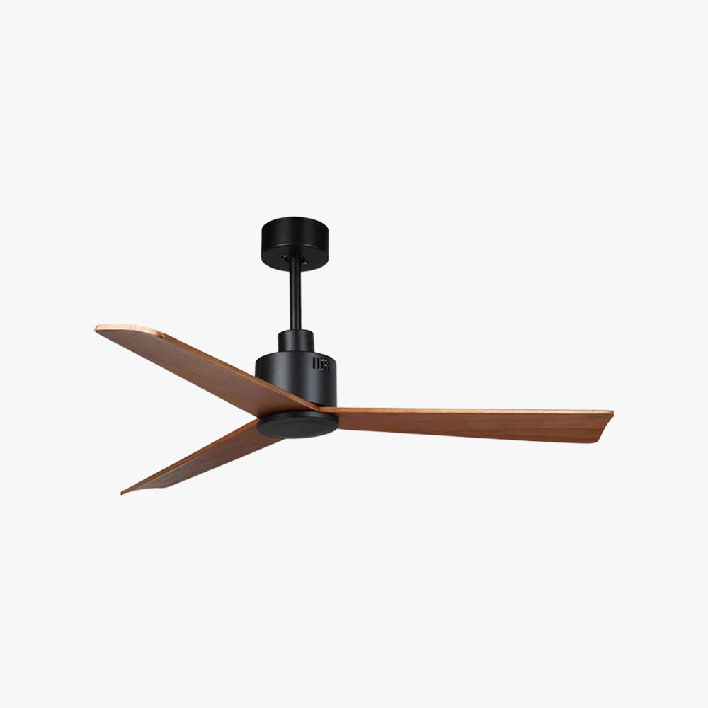 Haydn 3-Blade Modern Black DC Ceiling Fan, Summer, 52'' - Lumpaz