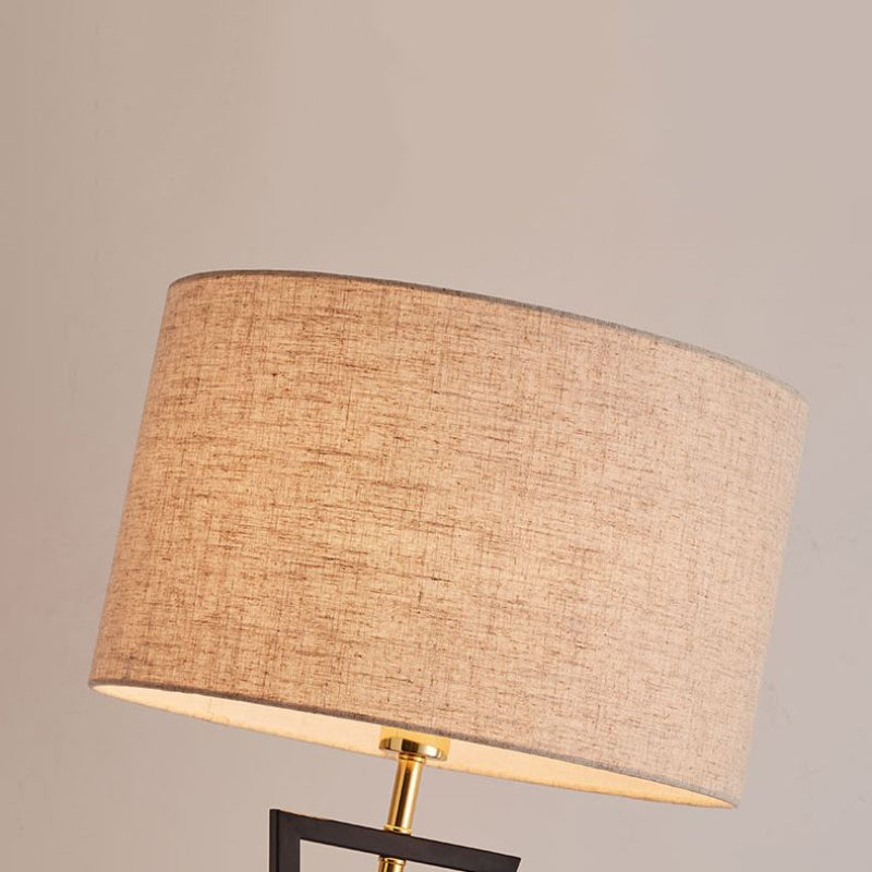 Eryn Retro Cylinder Tripod Metal  Fabric Multi Color Floor Lamp - Lumpaz