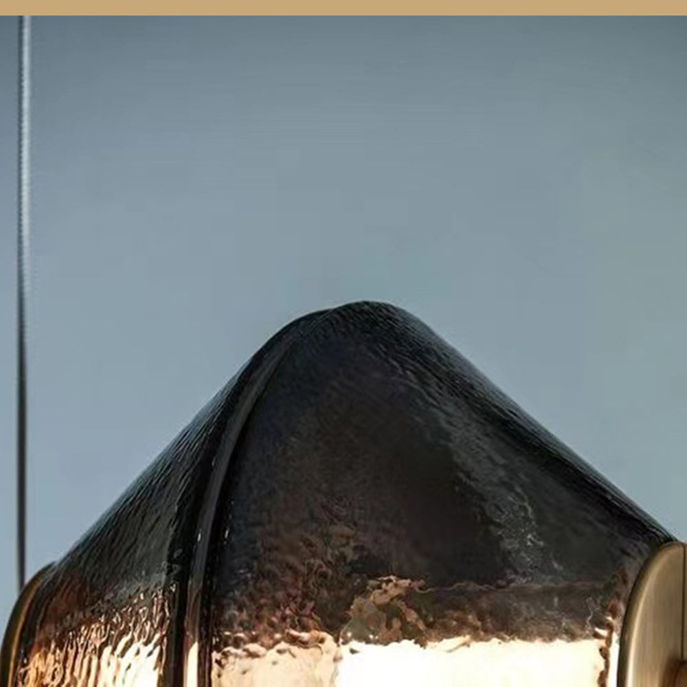 Evette Nordic Modern Black LED Pendant & Floor&Table Lamp, Glass - Lumpaz