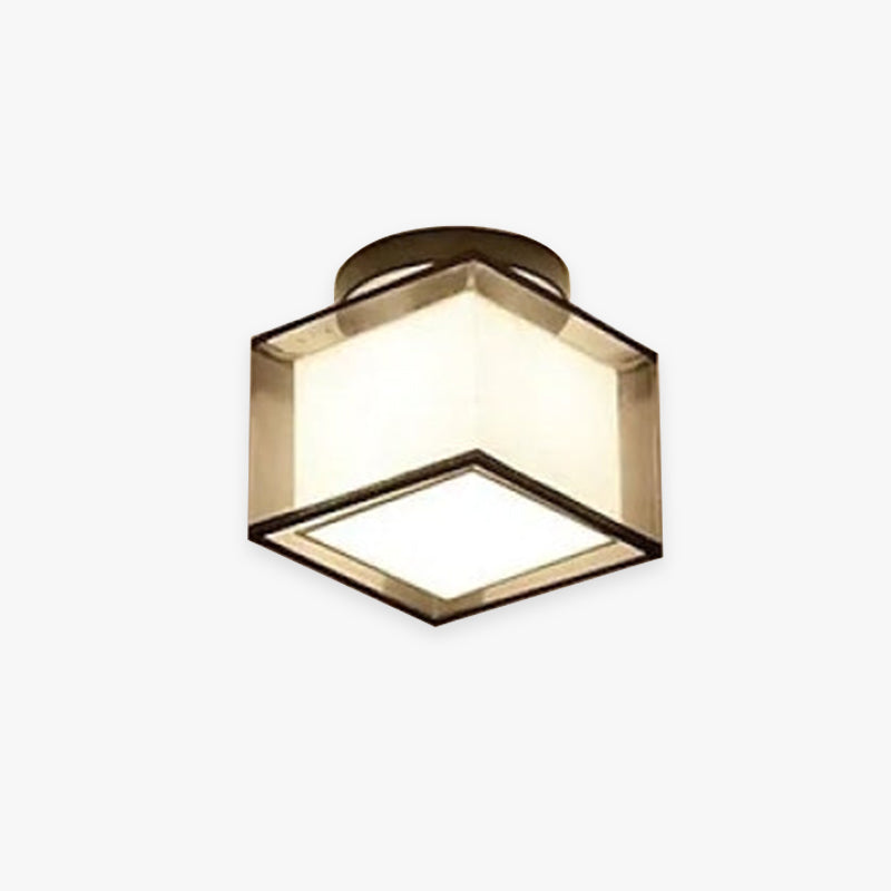 Herbert Modern Metal & Fabric Flush Mount Ceiling Light, 2 Style - Lumpaz