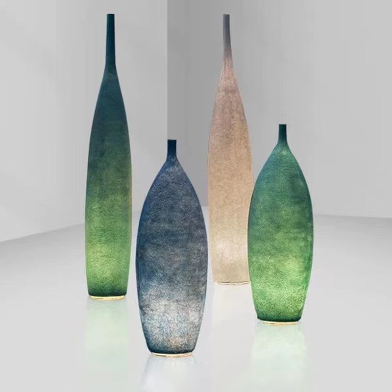 Byers Creative Bottle Resin Floor Lamp, Multi Colors, Hotel - Lumpaz