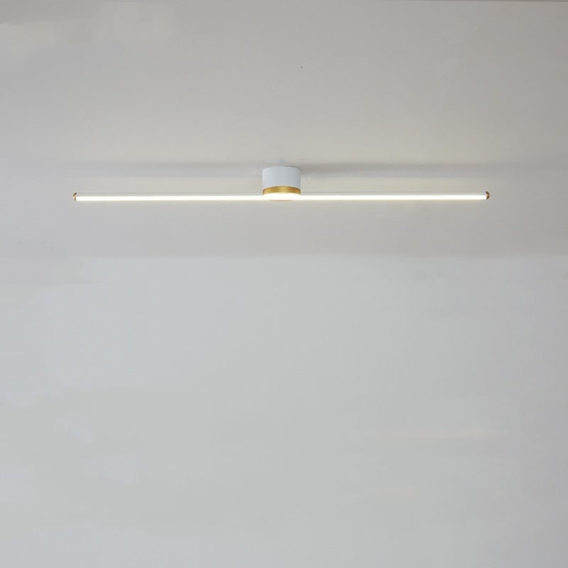 Edge Linear Flush Mount Ceiling Light Black/White - Lumpaz