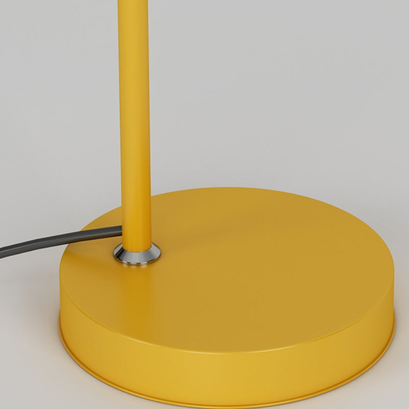 Morandi Modern Arc Metal Floor Lamp, Black/Red/Yellow - Lumpaz