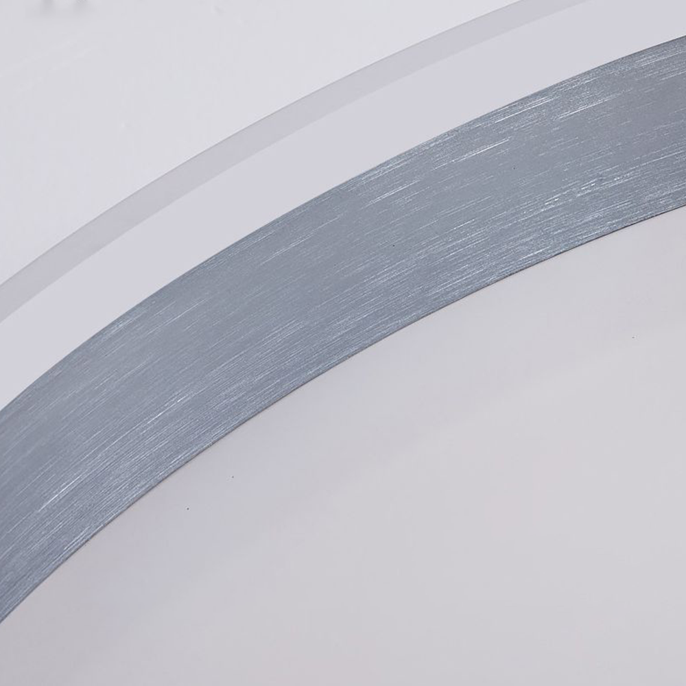 Quinn Modern Ring Metal/Acrylic Flush Mount Ceiling Lights, Silver - Lumpaz