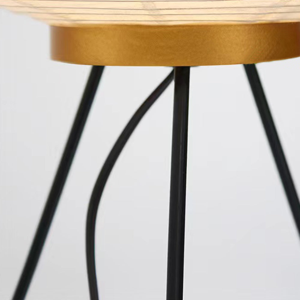 Renée Minimalist Tripod Lantern Paper Floor Lamp White - Lumpaz