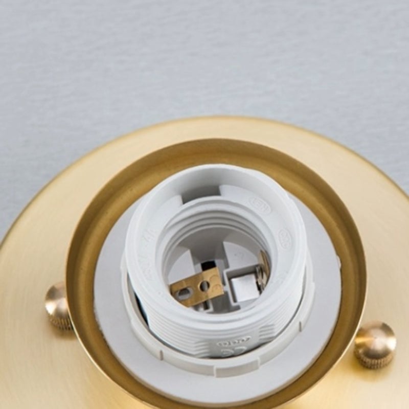 Sanna Retro Metal Flush Mount Ceiling Light Brass - Lumpaz