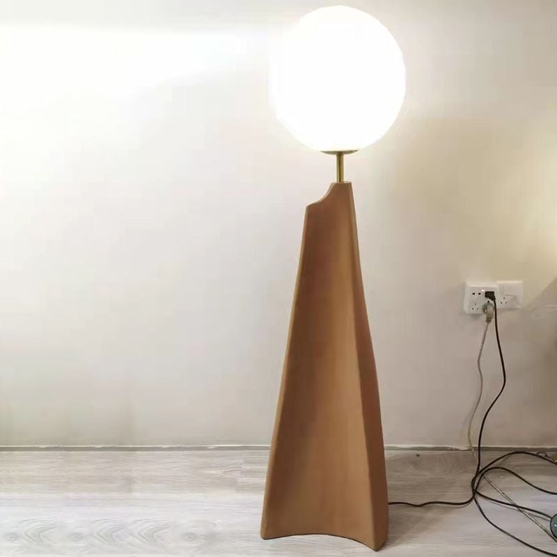 Carins Nordic Globe Floor Lamp, Metal&Glass, Living room - Lumpaz