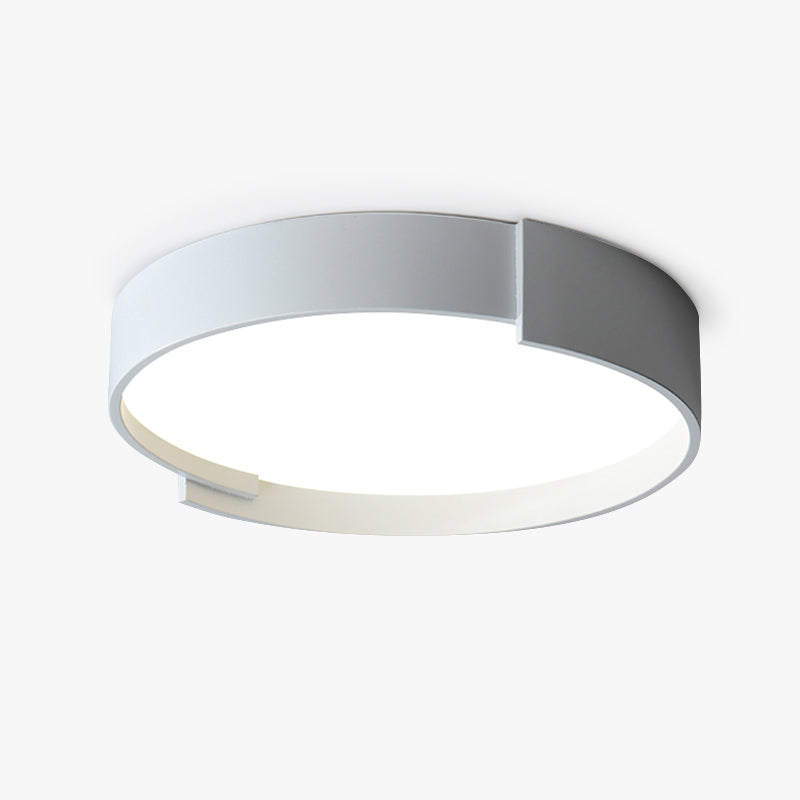 Quinn Modern Round Flush Mount Ceiling Light LED Double Layer - Lumpaz